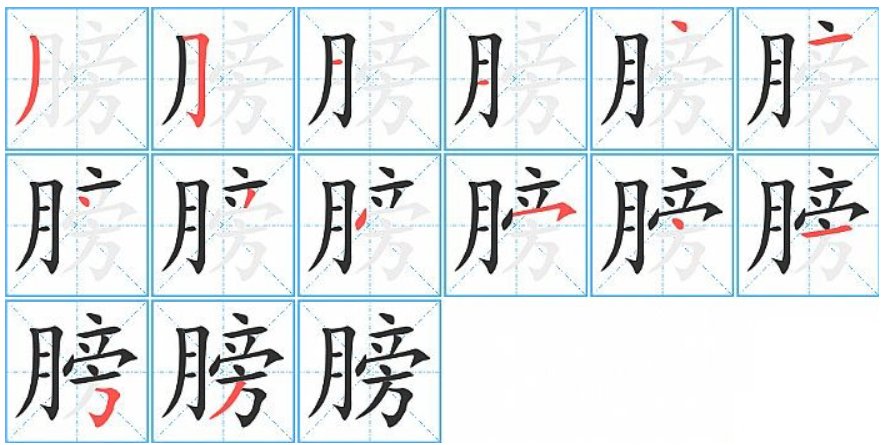膀怎么读