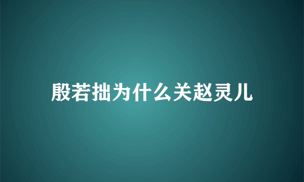 殷若拙为什么关赵灵儿