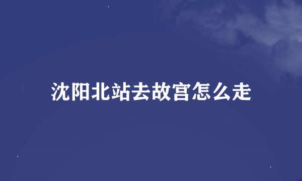 沈阳北站去故宫怎么走