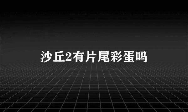 沙丘2有片尾彩蛋吗