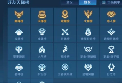 王者荣耀怎么查看国服排行榜