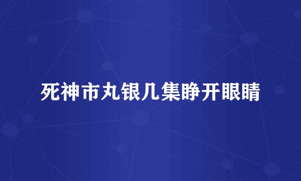 死神市丸银几集睁开眼睛