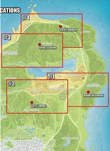 gta5崔佛的逃犯任务位置在哪里？